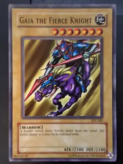 Yugioh Gaia the Fierce Knight SYE-007 Unlimited NM - Image 1