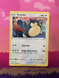 Pokemon Card Snorlax SWSH119 Black Star Promo Near Mint - Image 1