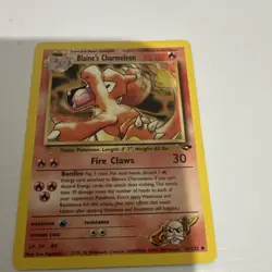 Pokemon Blaine's Charmander Gym Challenge Common Basic 50 HP 60/132 Regular Card - Image 1