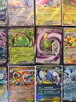 25x Pokemon EX Card Lot NM No Duplicates + Sinistcha Full Art + Bonus Tin - Image 3