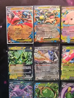 25x Pokemon EX Card Lot NM No Duplicates + Sinistcha Full Art + Bonus Tin - Image 4