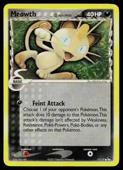 Pokemon Card - Meowth POP Series 5 11/17 Common - Image 1