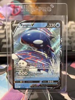 Pokemon TCG Crown Zenith Kyogre v Ultra Rare Card 037/159 NM Condition - Image 1