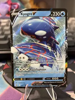 Pokemon TCG Crown Zenith Kyogre v Ultra Rare Card 037/159 NM Condition - Image 3