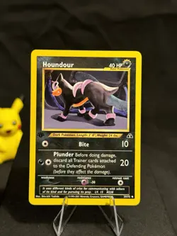 Pokemon TCG Houndour Neo Discovery 39 1st Edition Uncommon Card - Image 1