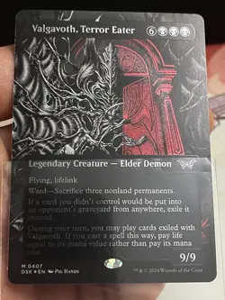 Valgavoth, Terror Eater TEXTURED SHOWCASE FOIL DSK MTG MINT - Image 3
