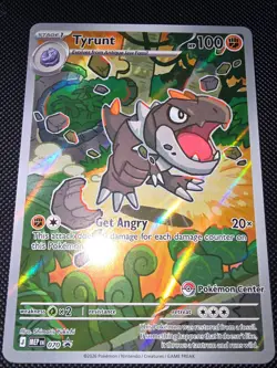 Pokemon Perfect Order Pokemon Center Exclusive Tyrunt 070 Stamped Promo - Image 1
