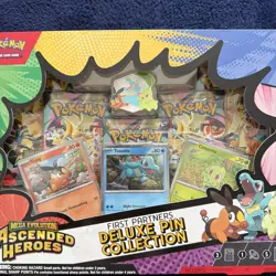 Pokemon TCG - First Partners Deluxe Pin Collection -Ascended Hero’s - Sealed - Image 2