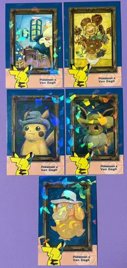 Pokemon Electric Pikachu Van Gogh - Card Database - Cracked Ice Holo - Image 1