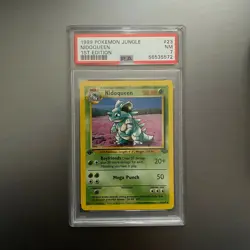 Pokemon PSA 7 NEAR MINT 1st Edition Jungle Nidoqueen 23/64! BGS CGC First - Image 1