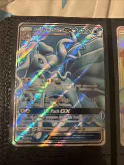 Pokemon Alolan Ninetales GX TCG Full Art Holo Card SV53/SV94 NM Condition - Image 1