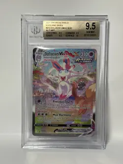 2021 Pokemon Evolving Skies Sword Shield Sylveon VMAX Alt Art 212/203 BGS 9.5 - Image 1