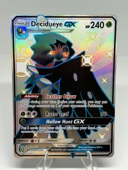 Pokemon TCG Decidueye GX SV47/SV94 Hidden Fates Shiny Vault Full Art 240HP - Image 1
