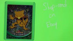 Abra 2000 Topps x2 DOUBLE FOIL Pokemon Series 1 #63 NEAR MINT - Image 1