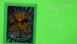 Abra 2000 Topps x2 DOUBLE FOIL Pokemon Series 1 #63 NEAR MINT - Image 3