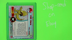 Abra 2000 Topps x2 DOUBLE FOIL Pokemon Series 1 #63 NEAR MINT - Image 4