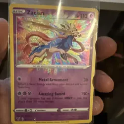 Pokemon Card Zacian 082/185 Vivid Voltage Holo Amazing Rare NM - Image 1