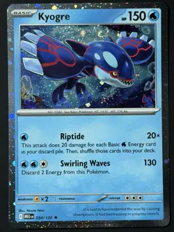 Pokemon - Kyogre 034/132 - Mega Evolution Cosmos Holo - SWIRL - NM 🌀🌀🌀 - Image 2