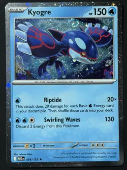 Pokemon - Kyogre 034/132 - Mega Evolution Cosmos Holo - SWIRL - NM 🌀🌀🌀 - Image 3