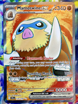 Pokemon - Mamoswine ex - 174/159 - SV09: Journey Together - Holo - Ultra Rare NM - Image 2