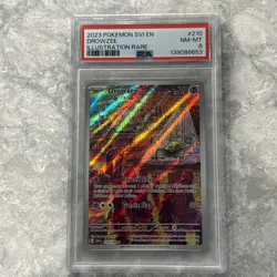 2023 POKEMON SVI EN-SCARLET & VIOLET ILLUSTRATION RARE #210 DROWZEE PSA 8 - Image 1