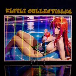 Rias Gremory Premium Waifu Card No. 10/40 A5 Oversized Glitter High School DxD - Image 1