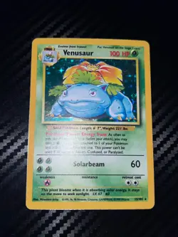 Venusaur 015/102 Base Set Holo Pokemon TCG Vintage - Image 1