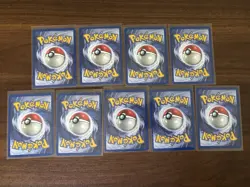 Pokemon TCG 9 Card Lot Vintage Base Set 2 Mixed - LP/MP - Image 2