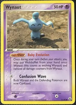 Wynaut 71/92 Legend Maker Regular (See Photos) Pokemon Card - Image 1