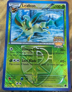 Leafeon 11/116 Holo Promo Foil 2013 Pokemon Card Championships #2588 - Image 1