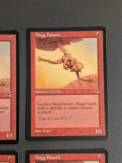 MTG Card - 4x Mogg Fanatic- Tempest - NM/LP - Vintage Magic The Gathering - 1997 - Image 4