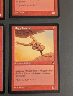 MTG Card - 4x Mogg Fanatic- Tempest - NM/LP - Vintage Magic The Gathering - 1997 - Image 5