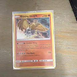 Pokemon Shining Ho-Oh SM70 Promo Holo Card Basic 130HP Golden Wing Fire Blast - Image 1