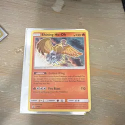 Pokemon Shining Ho-Oh SM70 Promo Holo Card Basic 130HP Golden Wing Fire Blast - Image 2