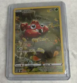 Pokemon TCG Paras GG32/GG70 Crown Zenith Full Art Ultra Rare Holo Card - Image 1