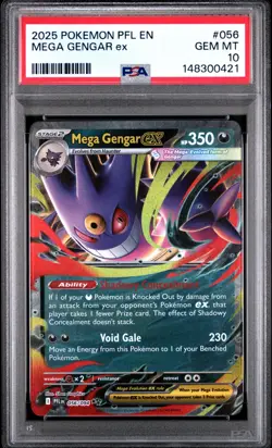 Mega Gengar EX - 056/094 - English Pokemon Card - PSA 10 Gem Mint - #L202 - Image 1
