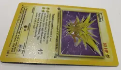 1999 Base Set Zapdos 15/62 Fossil Holo Rare WOTC Vintage Card - Image 3