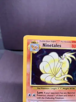 Pokemon TCG Base Set Lot of 2 Card Holo Rare Ninetales & Poliwrath 1999 VTG WOTC - Image 4