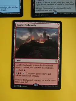 Castle x3 Locthwain, embereth, vantress Throne of Eldraine Rare. MTG Card. - Image 2
