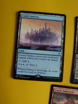 Castle x3 Locthwain, embereth, vantress Throne of Eldraine Rare. MTG Card. - Image 4