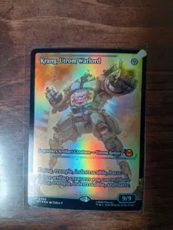 Krang, Utrom Warlord Ninja Turtles TMNT MTG TCG Showcase Foil Card Krang 9/9 NM - Image 1