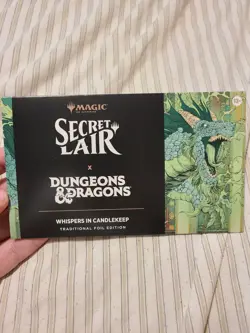 MTG Magic Secret Lair Dungeons & Dragons Whispers in Candlekeep Foil Sealed - Image 1