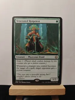 1x Venerated Rotpriest, English Phyrexia: All Will Be One MTG Magic - Image 1