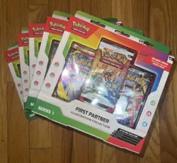Pokemon TCG First Partner Illustration Collection Series 1 New Sealed (Lot of 5) - Image 1
