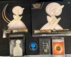 Pokemon center Mega Evolution ETB Opened w/ Accessories NO PACKS & PROMO - Image 1