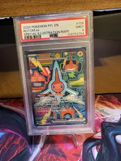 2025 POKEMON PFL EN-PHANTASMAL FLAMES SPECIAL ILLUSTRATION RARE ROTOM EX PSA 9 - Image 1