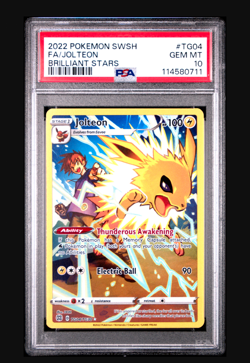 Jolteon TG04/TG30 GEM MINT PSA 10 - Pokemon SW&SH Brilliant Stars - Image 1