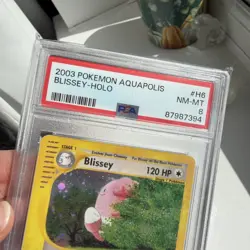 2003 Pokemon Aquapolis Blissey Holo #H6 PSA 8 NM-MT - Image 3