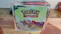 Pokemon TCG Sword and Shield Evolving Skies Booster Box Sealed in Acrylic Case - Image 1