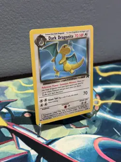 Dark Dragonite 22/82 Pokemon TCG 2000 Team Rocket Set Non-Holo Rare NM Card - Image 2